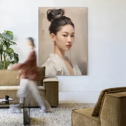 Outlet Urban Cotton Wandkleed Haruto in maat en frame naar keuze