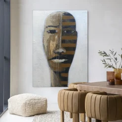 Clearance Urban Cotton Wandkleed Head 1 in maat en frame naar keuze