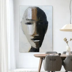 Best Urban Cotton Wandkleed Head 2 in maat en frame naar keuze