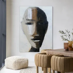 Best Urban Cotton Wandkleed Head 2 in maat en frame naar keuze