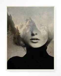 Hot Urban Cotton Wandkleed Head In The Sky in maat en frame naar keuze