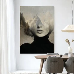 Hot Urban Cotton Wandkleed Head In The Sky in maat en frame naar keuze