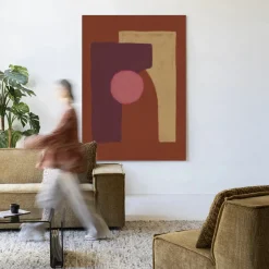 Outlet Urban Cotton Wandkleed Herbal in maat en frame naar keuze