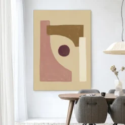 Clearance Urban Cotton Wandkleed Herbs in maat en frame naar keuze