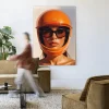 Outlet Urban Cotton Wandkleed Hermes Helmet in maat en frame naar keuze