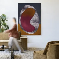 Best Urban Cotton Wandkleed Horizontal Oval in maat en frame naar keuze