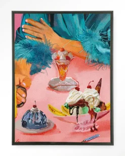 Online Urban Cotton Wandkleed Ice Creams in maat en frame naar keuze