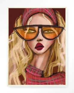 Best Urban Cotton Wandkleed Im A 90s Girl in maat en frame naar keuze