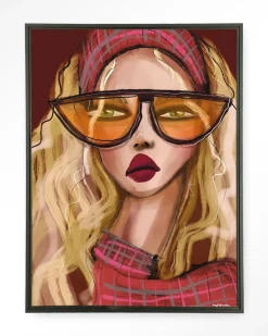 Best Urban Cotton Wandkleed Im A 90s Girl in maat en frame naar keuze