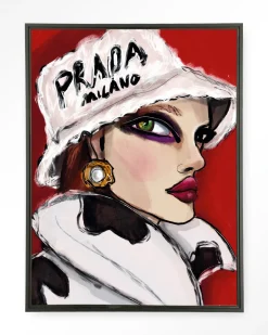 Hot Urban Cotton Wandkleed Julie in maat en frame naar keuze