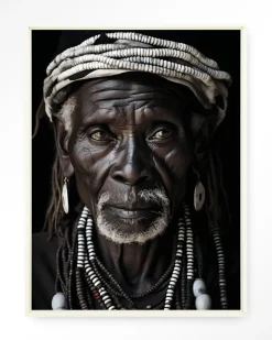 Hot Urban Cotton Wandkleed Kabila in maat en frame naar keuze