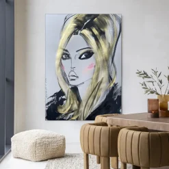 Outlet Urban Cotton Wandkleed Kate Moss in maat en frame naar keuze