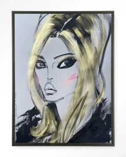 Outlet Urban Cotton Wandkleed Kate Moss in maat en frame naar keuze