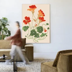 Clearance Urban Cotton Wandkleed La Cherry in maat en frame naar keuze