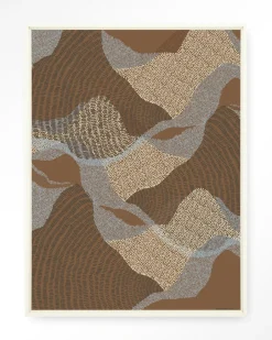 Outlet Urban Cotton Wandkleed La Ondas 1 in maat en frame naar keuze