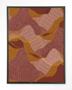 Best Urban Cotton Wandkleed La Ondas in maat en frame naar keuze