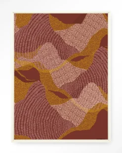 Best Urban Cotton Wandkleed La Ondas in maat en frame naar keuze