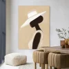 Clearance Urban Cotton Wandkleed Lady in maat en frame naar keuze