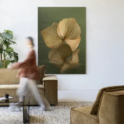 Discount Urban Cotton Wandkleed Leaf Me: In Reflection in maat en frame naar keuze