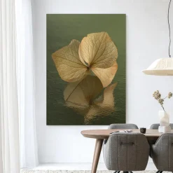 Discount Urban Cotton Wandkleed Leaf Me: In Reflection in maat en frame naar keuze