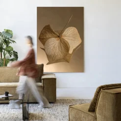 Urban Cotton Wandkleed Leaf Me: Sheltered in maat en frame naar keuze