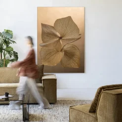 Hot Urban Cotton Wandkleed Leaf Me: Unfolded in maat en frame naar keuze