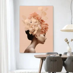 Outlet Urban Cotton Wandkleed Leave Crown in maat en frame naar keuze