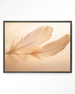 New Urban Cotton Wandkleed Light Feather in maat en frame naar keuze