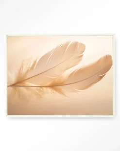 New Urban Cotton Wandkleed Light Feather in maat en frame naar keuze