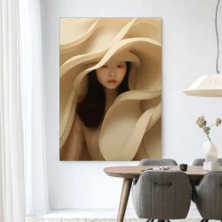 Clearance Urban Cotton Wandkleed Light Flow in maat en frame naar keuze