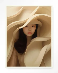 Clearance Urban Cotton Wandkleed Light Flow in maat en frame naar keuze