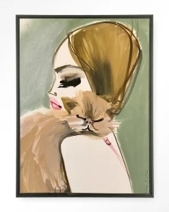 Clearance Urban Cotton Wandkleed Lily Rose Depp X Pumpkin in maat en frame naar keuze