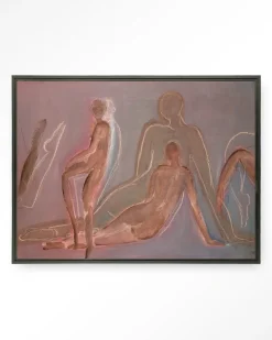 Hot Urban Cotton Wandkleed Line Of Action Study in maat en frame naar keuze