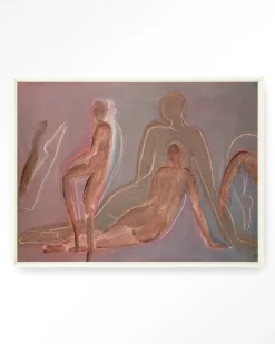 Hot Urban Cotton Wandkleed Line Of Action Study in maat en frame naar keuze