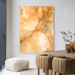 Clearance Urban Cotton Wandkleed Liquid Cinnamon in maat en frame naar keuze