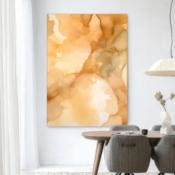 Clearance Urban Cotton Wandkleed Liquid Cinnamon in maat en frame naar keuze