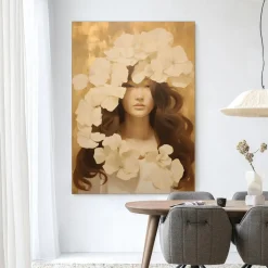 New Urban Cotton Wandkleed Lola in maat en frame naar keuze