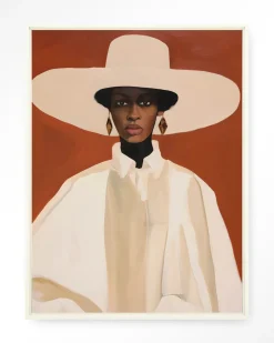 Urban Cotton Wandkleed Louise in maat en frame naar keuze