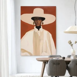 Urban Cotton Wandkleed Louise in maat en frame naar keuze