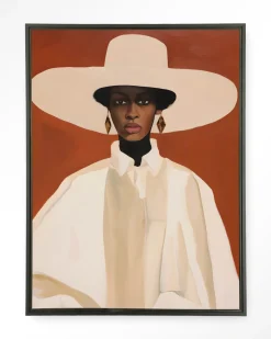 Urban Cotton Wandkleed Louise in maat en frame naar keuze