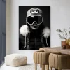 Hot Urban Cotton Wandkleed Luxury Snow Girl in maat en frame naar keuze