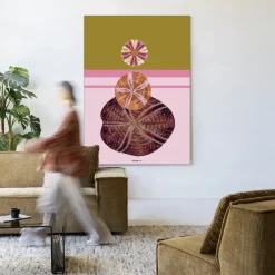 Urban Cotton Wandkleed Marinus 3 in maat en frame naar keuze