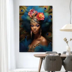 New Urban Cotton Wandkleed Maua in maat en frame naar keuze