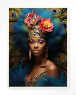 New Urban Cotton Wandkleed Maua in maat en frame naar keuze