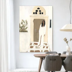 Clearance Urban Cotton Wandkleed Mediterranean Dream in maat en frame naar keuze