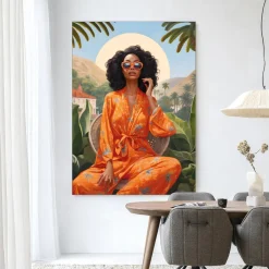 Outlet Urban Cotton Wandkleed Mia in maat en frame naar keuze