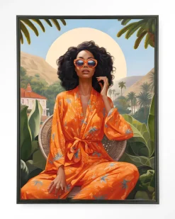 Outlet Urban Cotton Wandkleed Mia in maat en frame naar keuze