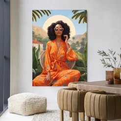 Outlet Urban Cotton Wandkleed Mia in maat en frame naar keuze