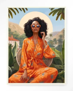 Outlet Urban Cotton Wandkleed Mia in maat en frame naar keuze