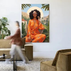 Outlet Urban Cotton Wandkleed Mia in maat en frame naar keuze